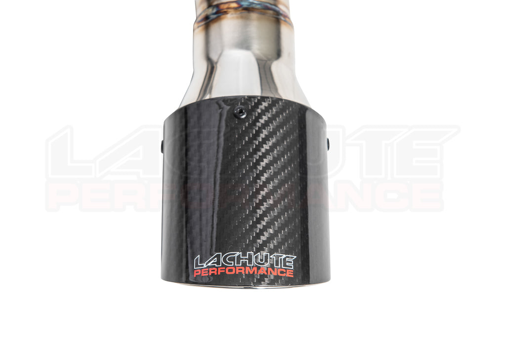 Lachute Performance muffler delete - 2017-2023 Subaru Impreza Hatch - Carbon fiber tip