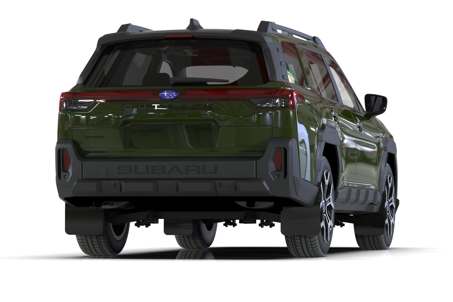2026 Subaru Outback & Outback Wilderness Black UR Mud Flap Metallic Black Logo