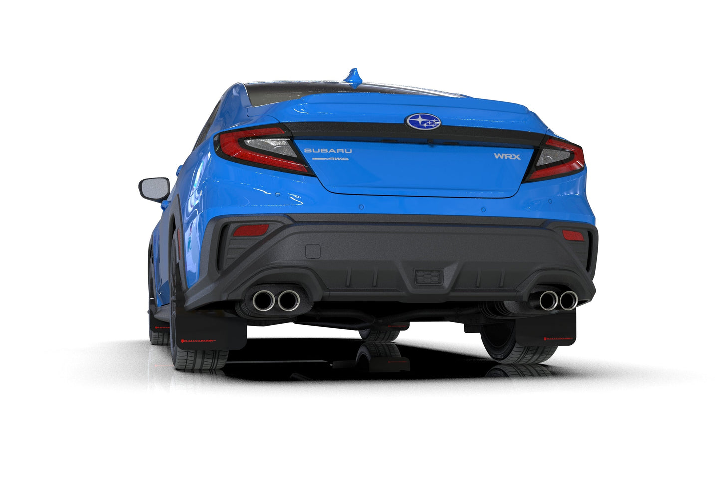 2022+ Subaru WRX Black UR Mud Flap Red Logo