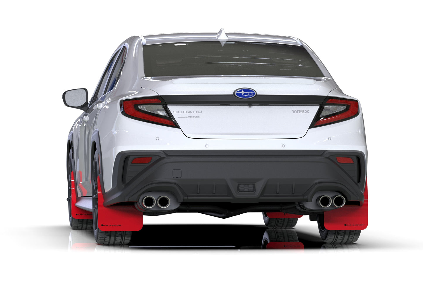 2022+ Subaru WRX Red UR Mud Flap Black Logo