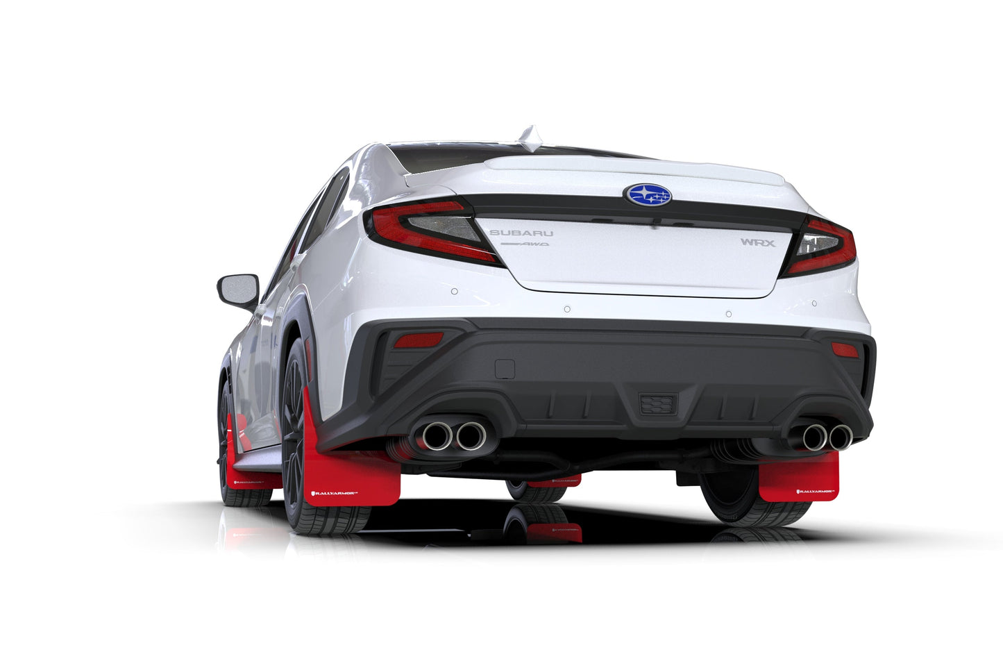 2022+ Subaru WRX Red UR Mud Flap White Logo