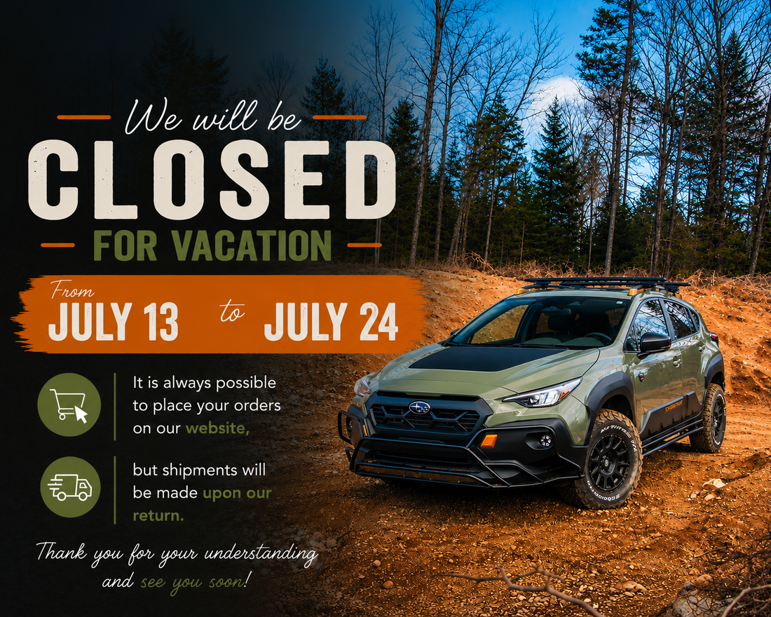 Closed for vacation -  from July 13 to July 24