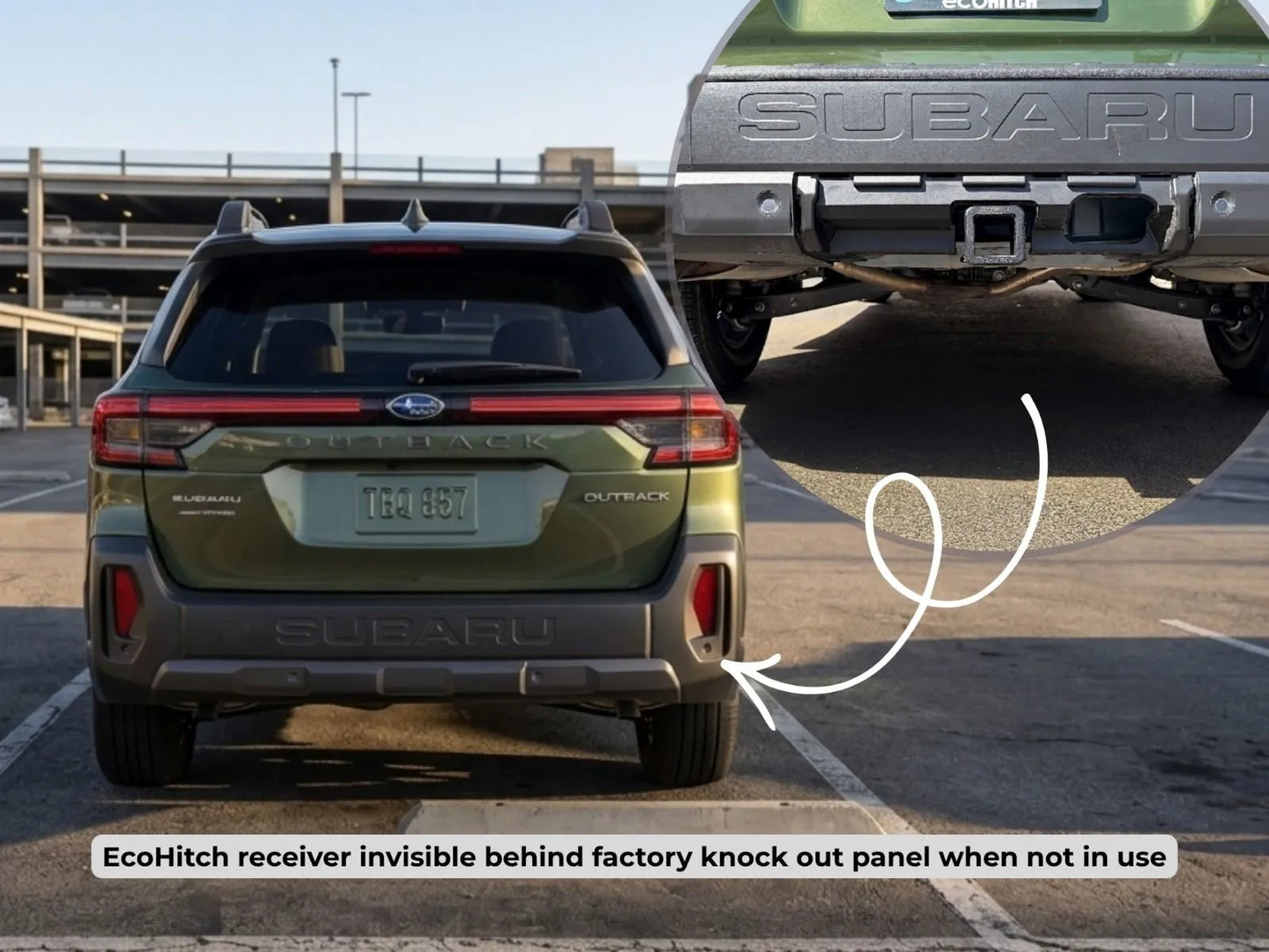 ECOHITCH - Subaru Outback – 2026 – Stainless Steel Trailer Hitch