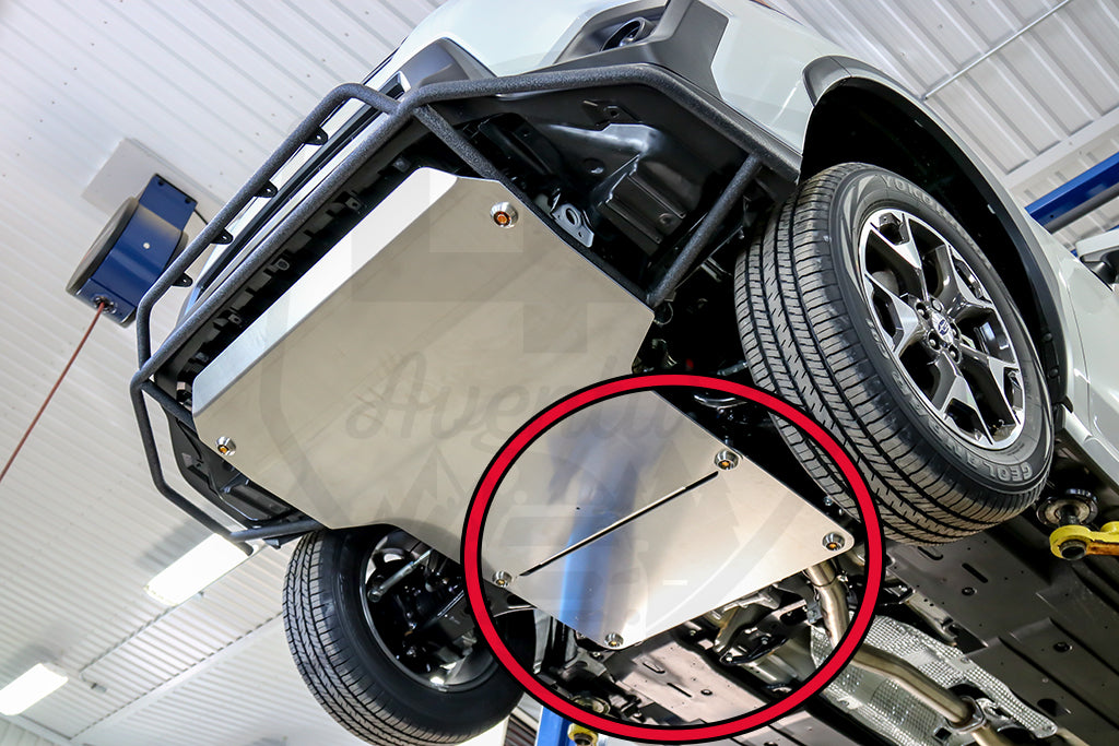 LP Aventure rear skid plate for CVT transmission - Subaru Crosstrek 2018-2023 / Impreza 2017-2023 / Crosstrek 2024+/ Crosstrek Wilderness 2024+