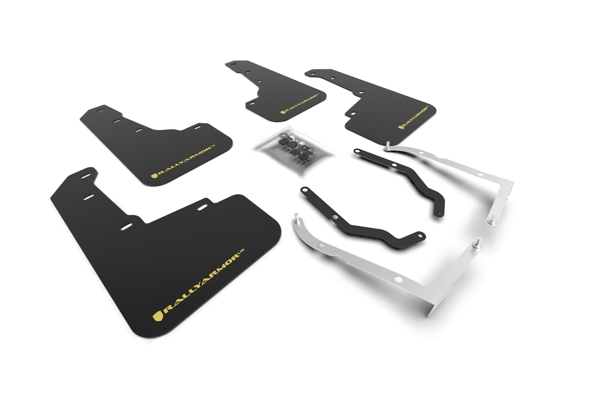 2018-2023 Subaru XV Crosstrek Lift/AT Black UR Mud Flap Yellow Pearl Logo - MF46-LTUR-BLK/PYP