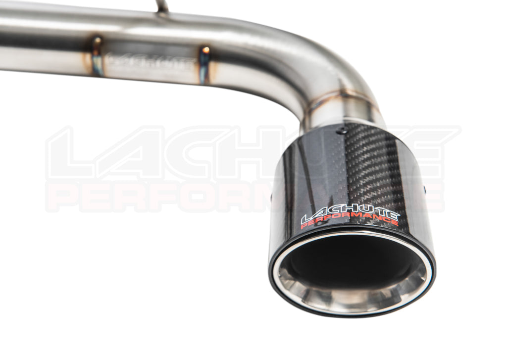 Lachute Performance muffler delete - 2013-2017 Subaru XV Crosstrek/2012-2016 Subaru Impreza Hatch - Carbon fiber tip