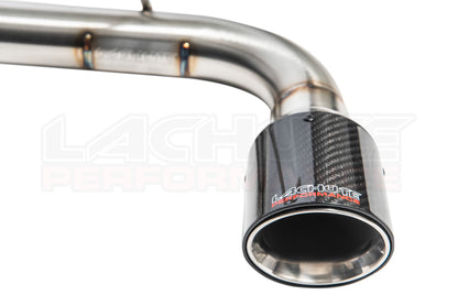 Lachute Performance muffler delete - 2013-2017 Subaru XV Crosstrek/2012-2016 Subaru Impreza Hatch - Carbon fiber tip