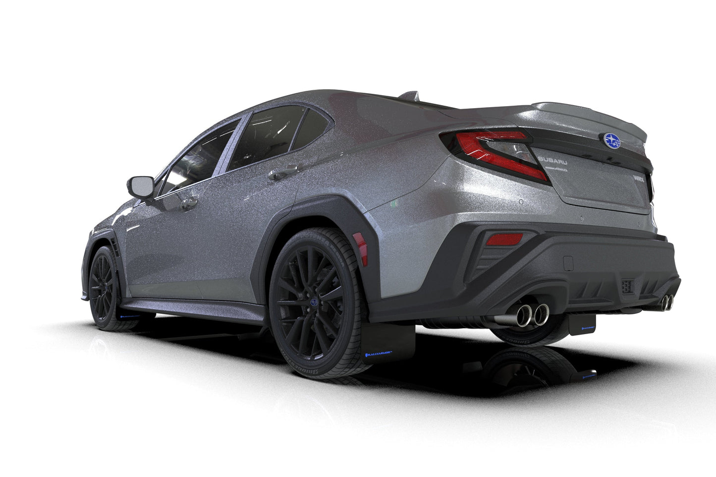 2022+ Subaru WRX Black UR Mud Flap Dark Grey Logo